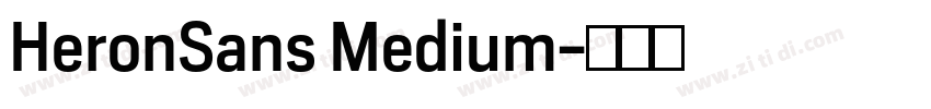 HeronSans Medium字体转换